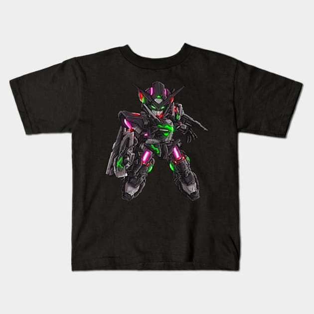 dark exia Kids T-Shirt by VisualNoise